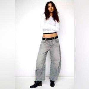 We the Free Good Luck Mid-Rise Barrel Jean